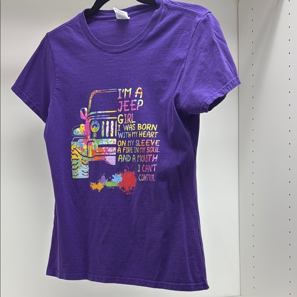 Purple Jeep Graphic T-Shirt
